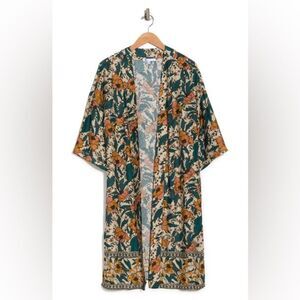 DR2 Floral Print Duster Kimono